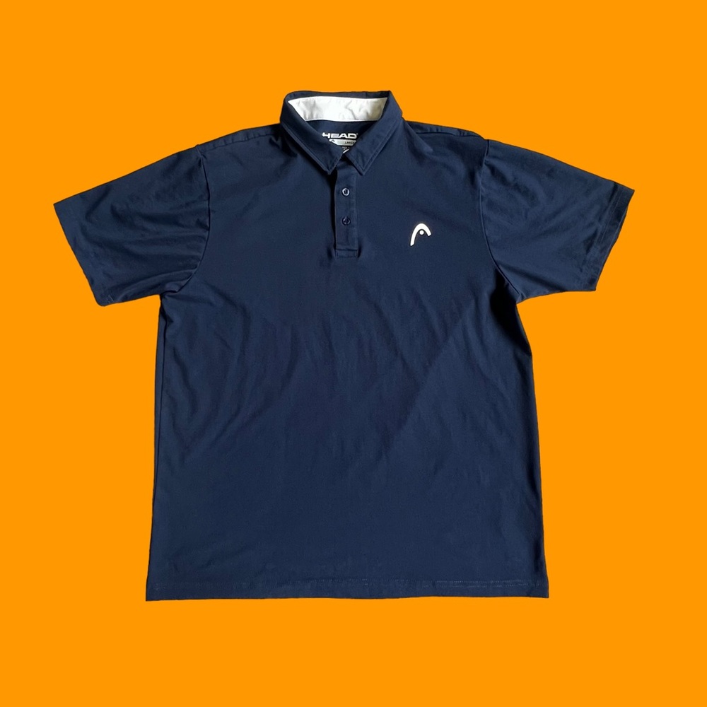Head Golf Polo Shirt Lightweight Active Blue Men Size Large